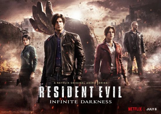 Постер аниме Resident Evil: Infinite Darkness Постер аниме Обитель зла: Бесконечная тьма